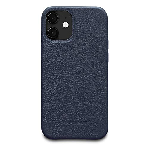 Woolnut Leder Hülle Case für iPhone 12 Mini - Blau von Woolnut