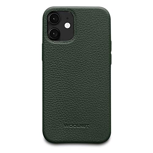 Woolnut Leder Hülle Case für iPhone 12 Mini - Grün von Woolnut
