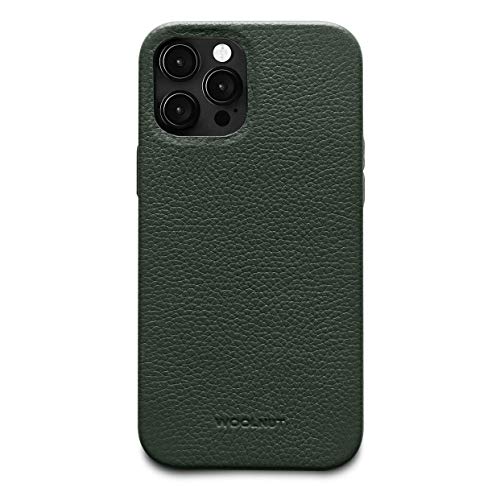 Woolnut Leder Hülle Case für iPhone 12 Pro Max - Grün von Woolnut