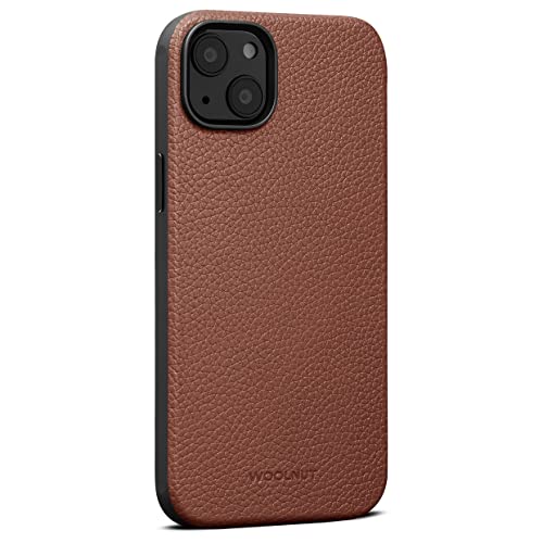 Woolnut Leder Hülle Case für iPhone 14 Plus - Cognac Braun von Woolnut