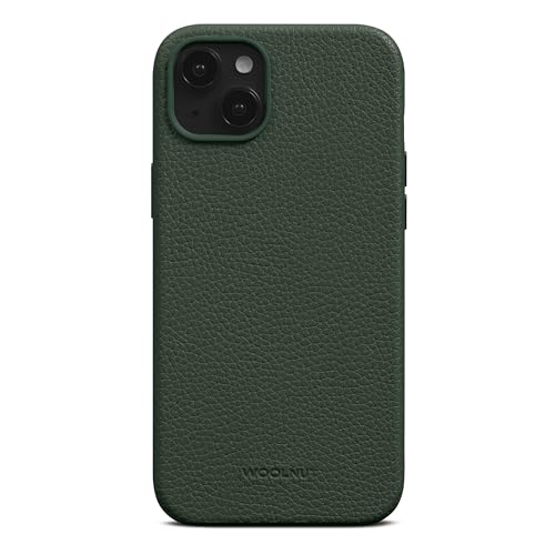 Woolnut Leder Hülle Case für iPhone 15 Plus - Grün von Woolnut