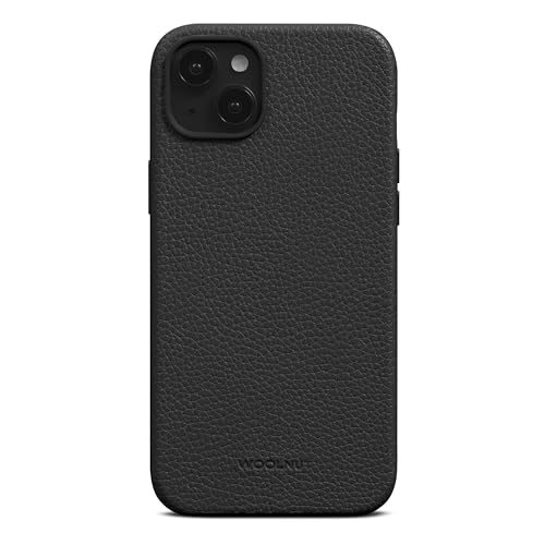 Woolnut Leder Hülle Case für iPhone 15 Plus - Schwarz von Woolnut
