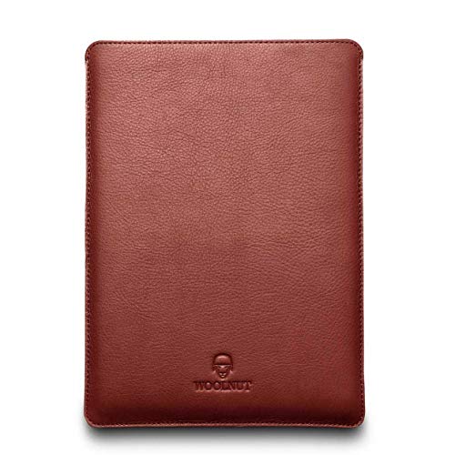Woolnut Leder Sleeve Case Hülle Tasche für MacBook 12 Zoll - Cognac Braun von Woolnut