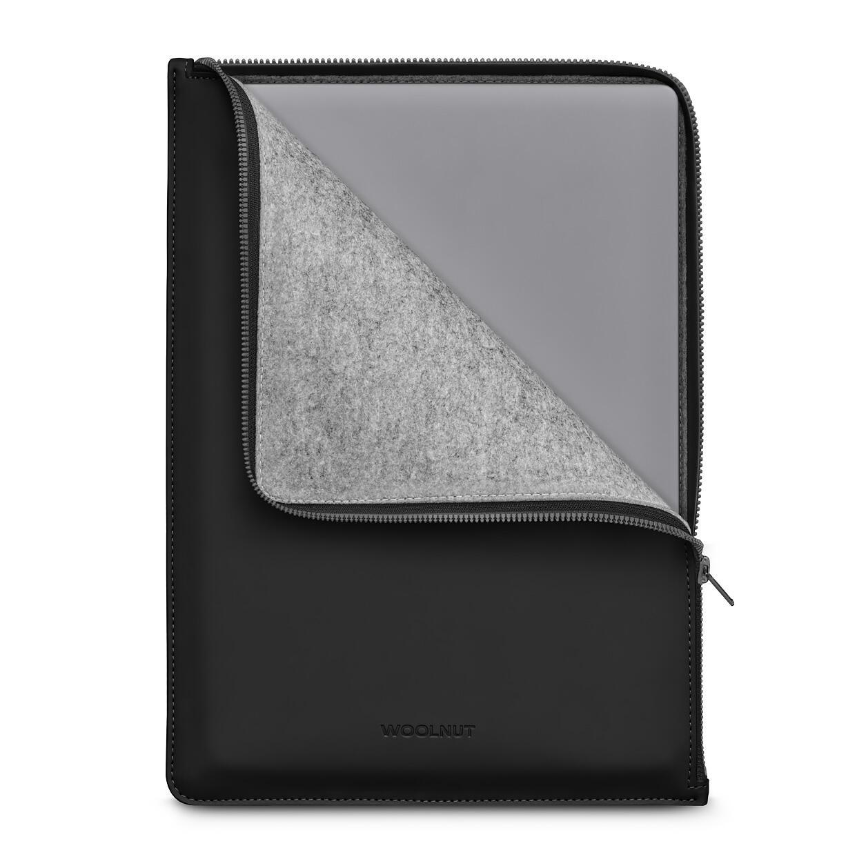 Woolnut beschichtetes Folio für MacBook Pro 14", schwarz von Woolnut