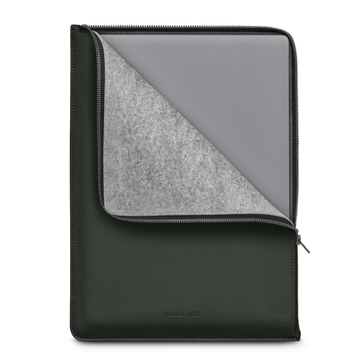 Woolnut beschichtetes Folio für MacBook Pro 16", grün von Woolnut