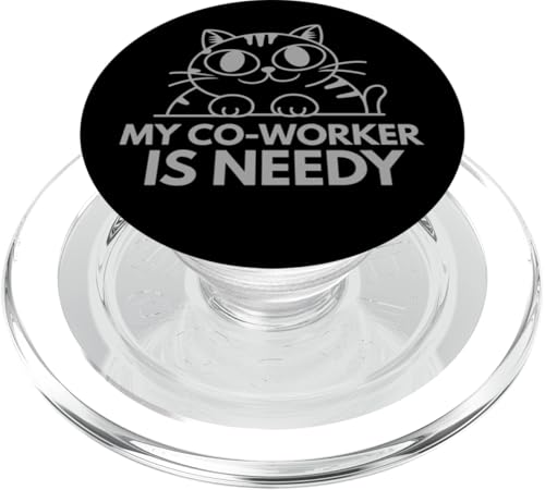 My Co-Worker Is Needy Funny Cat Work From Home Job Lover PopSockets PopGrip für MagSafe My Co-Worker Is Needy Funny Cat Work From Home Job Lover PopSockets PopGrip für MagSafe von Work From Home Vibes