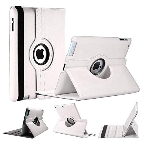 World Biz [Brieftaschen-Hülle] Stoßfeste PU-Leder-Hülle um 360° drehbare Schutzhülle mit faltbarer Standfunktion für iPad Air 3. Generation 10.5 (2019) und iPad Pro 10.5 (2017), Farbe: Weiß von World Biz