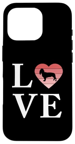 Hund Basset Artesien Normand Wort Liebe Typografie Retro Hülle für iPhone 16 Pro von World Dogs Retro Vintage Typography Love