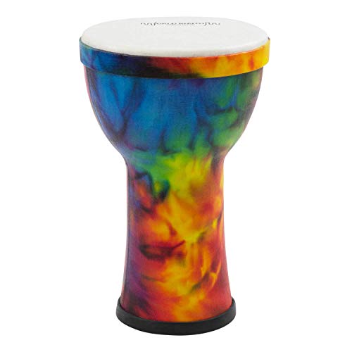 World Rhythm Djembe aus PVC, 15 cm, regenbogenfarben von World Rhythm