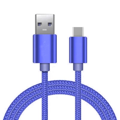World biz USB C Ladekabel, 3M USB auf USB C Kabel, geflochtenes USB A auf USB C Handy-Ladekabel für iPhone 15 (Standardladung), Samsung S22/S21, Hua-wei, Pixel, i-Pad, Switch, mehr (blau) von World biz
