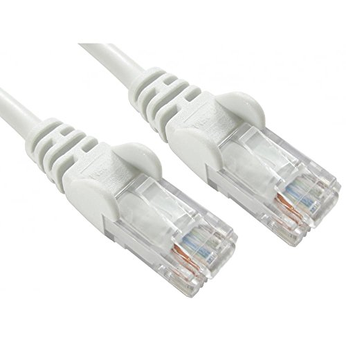 Hochwertiges, weißes Netzwerkkabel, CAT5e, RJ45 / Ethernet / Patch / LAN / Router / Modem weiß weiß 1,5 m von World of Data