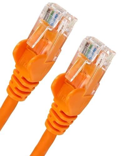 World of Data® CAT6-Netzwerk-Kabel, weiß – hochwertig (100% Kupferdraht) – RJ45 – Ethernet – Patch – LAN – 10/100/1000 – Gigabit orange orange 10 m von World of Data