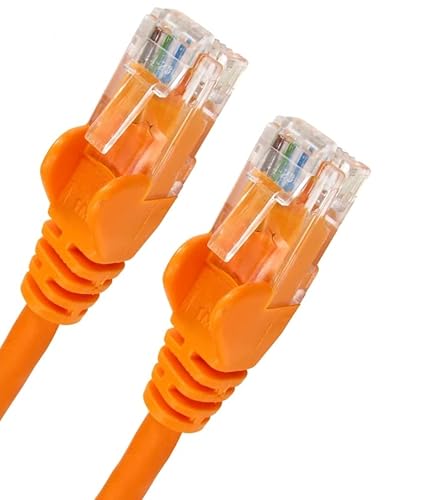 World of Data® CAT6-Netzwerk-Kabel, weiß – hochwertig (100% Kupferdraht) – RJ45 – Ethernet – Patch – LAN – 10/100/1000 – Gigabit orange orange 3 m von World of Data