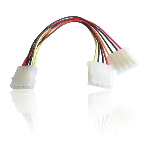 Y-Kabel Stromkabel IDE 4-Pol 5,25" auf 2x 4-Pol 5,25" [PC] von World of Data