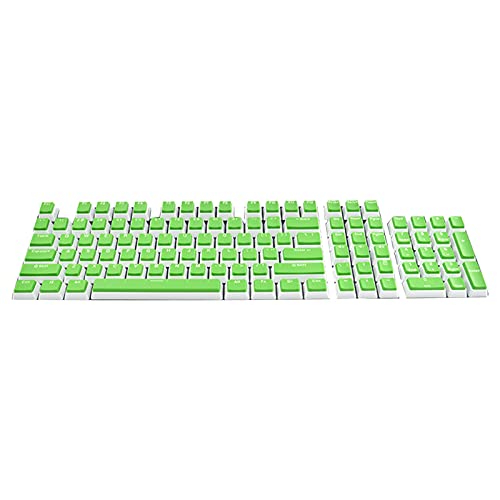 104 Stück / Set Tastenkappen Dual Farben Universal PBT Verschleißfeste mechanische Tastatur-Kappen für Computer Tastatur-Kappen Gute Haptik für Tastatur mit Kreuzachse von Worparsen