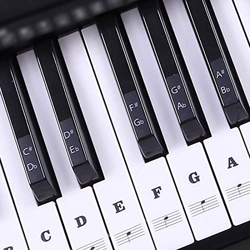 37/49/54/61/88 Tasten Elektronische Klavier Musik Keyboard Transparent PVC Aufkleber Dekor von Worparsen