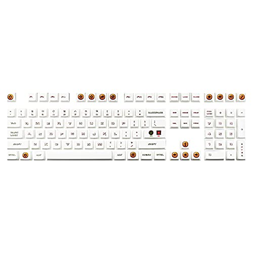 Mini-Tastenkappen für PC-Tastaturen, 104 Stück, universell, Farbstoff-Sublimation, mechanische Tastatur, Ersatz für PC-Tastaturkappen, Animations-Design für Computer von Worparsen