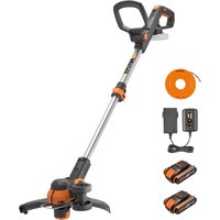 WORX Akku-Rasentrimmer 20V – mit Akku & Ladestation - Grau WORX Akku-Rasentrimmer 20V – mit Akku & Ladestation - Grau von Worx