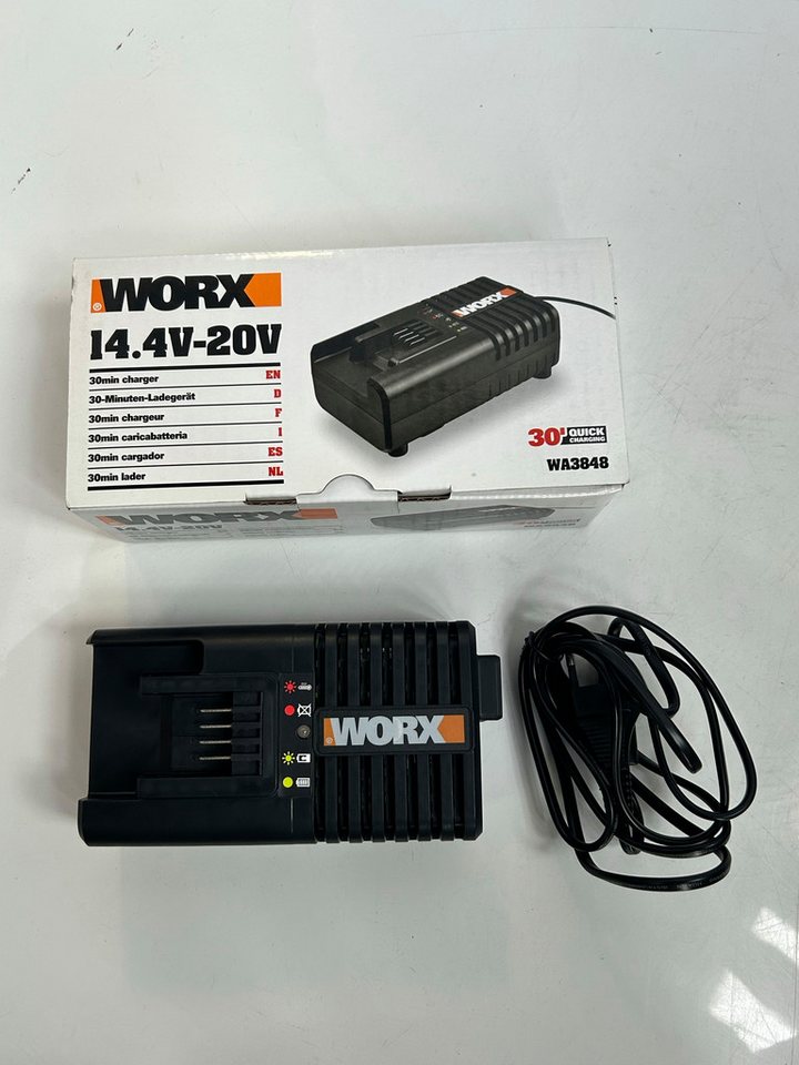 Worx WORX 30 minute Schnellladegerät WA3848 20V Lithium-ion Fast Charger Akku-Ladestation von Worx