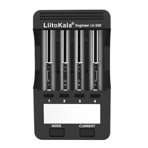 18650 Akku Ladegerät LiitoKala Lii-500, AA Batterieladegerät mit LCD-Display inklusive 12V2A Adapter unterstützt USB Ausgang für 14500 21700 Li-ion AA AAA NI-MH NI-CD, 4 Schacht 18650 Akku Ladegerät LiitoKala Lii-500, AA Batterieladegerät mit LCD-Display inklusive 12V2A Adapter unterstützt USB Ausgang für 14500 21700 Li-ion AA AAA NI-MH NI-CD, 4 Schacht von WoskjXas