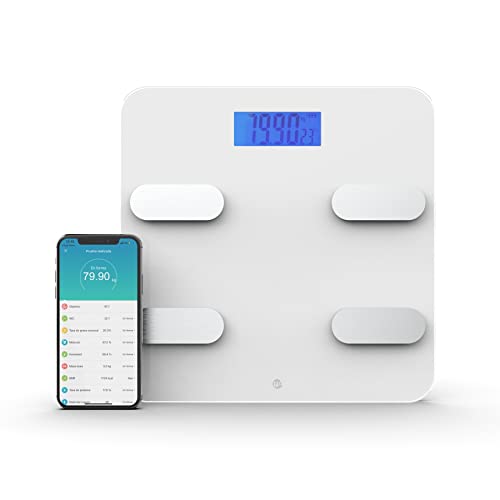 WottoCare - Digitale Körperfettwaage | 18 Essentielle Messungen | Multi-Benutzer | Präziser Fortschrittskontrolle | Weiß | Körperwaage mit App | Gewicht und Muskelmasse Analyse | Bis 150 kg WottoCare - Digitale Körperfettwaage | 18 Essentielle Messungen | Multi-Benutzer | Präziser Fortschrittskontrolle | Weiß | Körperwaage mit App | Gewicht und Muskelmasse Analyse | Bis 150 kg von WottoCare