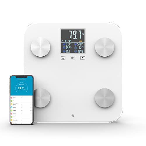 WottoCare - Professionelle Körperfettwaage | Körperanalysewaage mit App | 18 Messungen: Gewicht, Körperfett, Muskeln | BMI Digitalanzeige | Multi-User Fähig | Fortschrittskontrolle | Weiß WottoCare - Professionelle Körperfettwaage | Körperanalysewaage mit App | 18 Messungen: Gewicht, Körperfett, Muskeln | BMI Digitalanzeige | Multi-User Fähig | Fortschrittskontrolle | Weiß von WottoCare