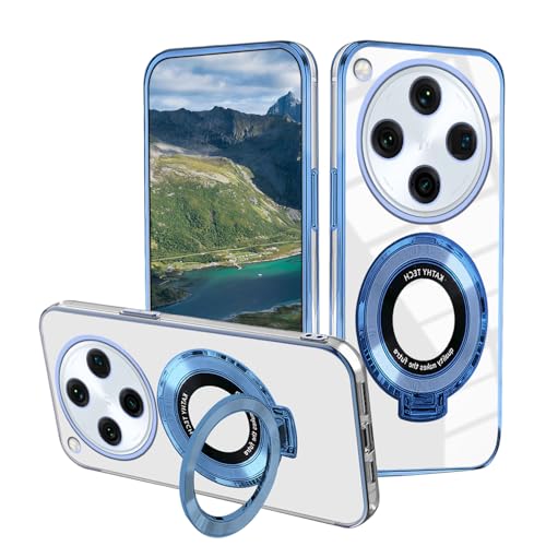 Kompatibel mit Oppo Find X8 Pro Hülle mit magnetischem Ständer, für Oppo Find X8 Pro Handyhüllen Silikon Transparent Autohalterungen Zubehör Funda Stoßfest Luxus Schutzhülle Original Cover (Blau) Kompatibel mit Oppo Find X8 Pro Hülle mit magnetischem Ständer, für Oppo Find X8 Pro Handyhüllen Silikon Transparent Autohalterungen Zubehör Funda Stoßfest Luxus Schutzhülle Original Cover (Blau) von Wousunly