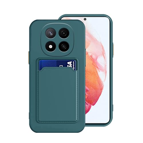 Kompatibel mit Redmi Note 14 Pro Plus Hülle Silikon, Handyhülle für Xiaomi Redmi Note 14 Pro Plus mit Kartenhalter, Ultra Slim Soft Shockproof Cover Ganzkörperschutz mit Kartensteckplatz (Nachtgrün) Kompatibel mit Redmi Note 14 Pro Plus Hülle Silikon, Handyhülle für Xiaomi Redmi Note 14 Pro Plus mit Kartenhalter, Ultra Slim Soft Shockproof Cover Ganzkörperschutz mit Kartensteckplatz (Nachtgrün) von Wousunly