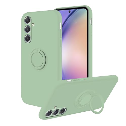 Schutzhülle für Samsung A36 5G mit magnetischem Ring, Schutzhülle für Samsung Galaxy A36 5G, Silikon, stoßfest, dünn, Grün Schutzhülle für Samsung A36 5G mit magnetischem Ring, Schutzhülle für Samsung Galaxy A36 5G, Silikon, stoßfest, dünn, Grün von Wousunly