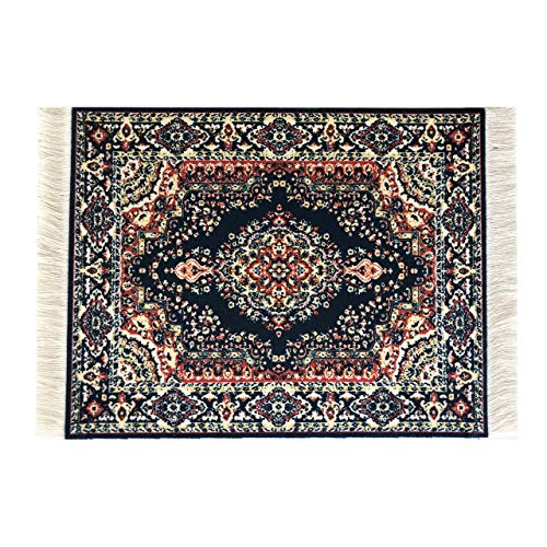 Mauspad mit orientalischem Teppich, Türkischer Stil, Blau von Wovenrugs