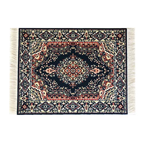 Mauspad mit orientalischem Teppich, Türkischer Stil, Blau Mauspad mit orientalischem Teppich, Türkischer Stil, Blau von Wovenrugs