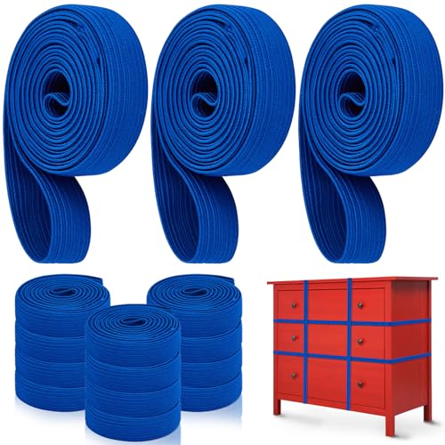 Wovnet 12 Stück extra große bewegliche Gummibänder 91,4 cm für Möbelstärke, elastische Umzugsbänder für Umzugsverpackung, Palettendecke, Boxen, Zubehör (blau) Wovnet 12 Stück extra große bewegliche Gummibänder 91,4 cm für Möbelstärke, elastische Umzugsbänder für Umzugsverpackung, Palettendecke, Boxen, Zubehör (blau) von Wovnet
