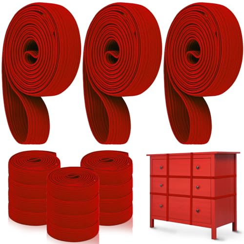 Wovnet 12 Stück extra große bewegliche Gummibänder, 106,7 cm, für Möbelstärke, elastische Umzugsbänder für Umzugsverpackung, Palettendecke, Boxen, Zubehör (rot) von Wovnet