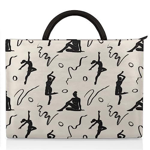 Laptop-Hülle mit tanzender Frau, kompatibel mit 33-38,1 cm (13–15 Zoll) Notebook, Damen, Herren, Tragetasche, Tasche, Aktentasche, Laptoptasche von WowPrint