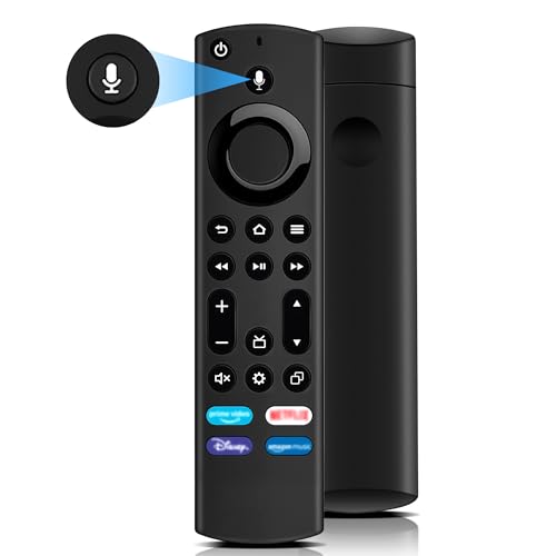 Ersatz-Sprachfernbedienung (4th Gen), Wowfast Ersatz Fernbedienung mit Sprachfunktion Passend AMZ-Fire-TV s-tick/Cube/Lite/2 Gen/3 Gen/4K/4K MAX, für Insignia/Pioneer Smart TVs von Wowfast