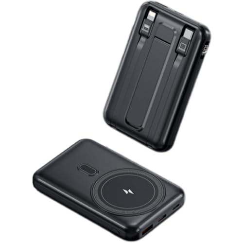 Powerbank Magsafe 10000mAh,Magnetische Power Bank,PD 20W Schnellladung Kabellose Powerbank mit Typ-C,LED-Anzeige Tragbares Ladegerät für iPhone 16/15/14/13/12/Pro/Pro Max Serie Powerbank Magsafe 10000mAh,Magnetische Power Bank,PD 20W Schnellladung Kabellose Powerbank mit Typ-C,LED-Anzeige Tragbares Ladegerät für iPhone 16/15/14/13/12/Pro/Pro Max Serie von Wowfast