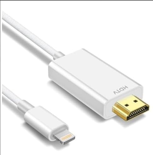 Wowfast Lightning-auf-HDMI-Kabel, 1080P HDTV-Kabel-Adapter, 2 m, iPhone-Lightning-auf-Digital-AV-Adapter, Synchronisationsbildschirm, kompatibel mit iPhone, iPad, YouTube auf TV-Projektor-Monitor Wowfast Lightning-auf-HDMI-Kabel, 1080P HDTV-Kabel-Adapter, 2 m, iPhone-Lightning-auf-Digital-AV-Adapter, Synchronisationsbildschirm, kompatibel mit iPhone, iPad, YouTube auf TV-Projektor-Monitor von Wowfast