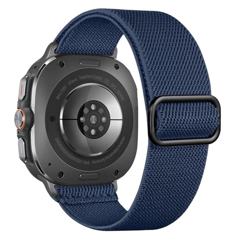 Elastisches Armband für Samsung Galaxy Watch Ultra Armband 47mm Herren/Damen,Atmungsaktiv Weich Nylon Band für Samsung Watch Ultra 47mm,Armbänder Ersatzarmband von Wowstrap