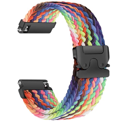 Geflochtenes Armband für Garmin Venu 3 2/Forerunner 255 265/Vivoactive 4 Damen/Herren,Uhrenarmband 22mm Nylon Band für Samsung Galaxy Watch 3 45mm/Gear S3 Frontier,für Amazfit Balance/GTR 3/GTR 3 PRO Geflochtenes Armband für Garmin Venu 3 2/Forerunner 255 265/Vivoactive 4 Damen/Herren,Uhrenarmband 22mm Nylon Band für Samsung Galaxy Watch 3 45mm/Gear S3 Frontier,für Amazfit Balance/GTR 3/GTR 3 PRO von Wowstrap