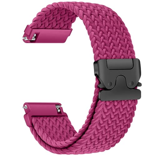 Geflochtenes Armband für Garmin Venu 3S/Venu 2S/Vivoactive 4S/Vivomove 3S/Forerunner 265s/255s/255s Music Damen/Herren,Uhrenarmband 18mm Nylon Band,Fallschirmschnalle 18 mm Smartwatch Ersatzarmband Geflochtenes Armband für Garmin Venu 3S/Venu 2S/Vivoactive 4S/Vivomove 3S/Forerunner 265s/255s/255s Music Damen/Herren,Uhrenarmband 18mm Nylon Band,Fallschirmschnalle 18 mm Smartwatch Ersatzarmband von Wowstrap