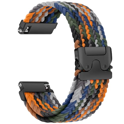 Geflochtenes Armband für Garmin Venu 3S/Venu 2S/Vivoactive 4S/Vivomove 3S/Forerunner 265s/255s/255s Music Damen/Herren,Uhrenarmband 18mm Nylon Band,Fallschirmschnalle 18 mm Smartwatch Ersatzarmband Geflochtenes Armband für Garmin Venu 3S/Venu 2S/Vivoactive 4S/Vivomove 3S/Forerunner 265s/255s/255s Music Damen/Herren,Uhrenarmband 18mm Nylon Band,Fallschirmschnalle 18 mm Smartwatch Ersatzarmband von Wowstrap