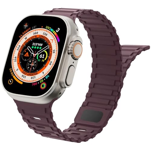 Magnet Sportarmband für Apple Watch Ultra Armband 49mm 44mm 45mm 42mm 46mm iWatch Armbänder 40mm 41mm 38mm Herren/Damen,Weiches Silikon Ersatz Band für Apfelband Series 10 9 8 7 6 5 4 3 2 SE Ultra 2 Magnet Sportarmband für Apple Watch Ultra Armband 49mm 44mm 45mm 42mm 46mm iWatch Armbänder 40mm 41mm 38mm Herren/Damen,Weiches Silikon Ersatz Band für Apfelband Series 10 9 8 7 6 5 4 3 2 SE Ultra 2 von Wowstrap