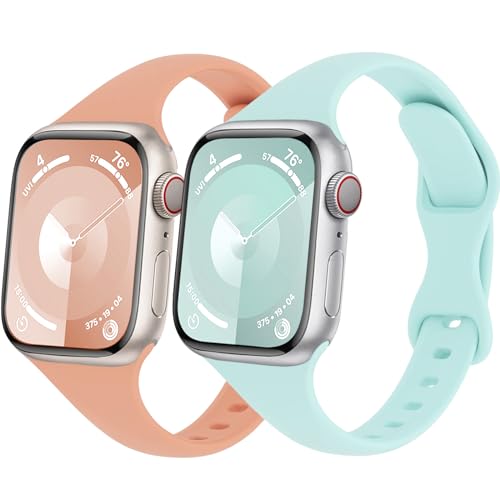 Schlank Sportarmband für Apple Watch Armband 44mm 45mm Ultra/2 49mm 40mm 41mm iWatch Armbänder 38mm 42mm 46mm Herren/Damen,Dünn Weich Silikon Band für Apfelband Series 10 9 8 7 6 5 4 3 2 Se 2nd Schlank Sportarmband für Apple Watch Armband 44mm 45mm Ultra/2 49mm 40mm 41mm iWatch Armbänder 38mm 42mm 46mm Herren/Damen,Dünn Weich Silikon Band für Apfelband Series 10 9 8 7 6 5 4 3 2 Se 2nd von Wowstrap