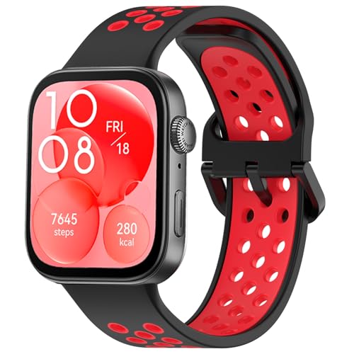 Silikon Armbands für Huawei Watch Fit 3 Armband,Nike Atmungsaktiv Weiches Silikon Ersatzarmband für Huawei Watch Fit 3 Band Damen/Herren,Verstellbar Wasserdicht Sportarmband für Huawei Smartwatch Fit3 Silikon Armbands für Huawei Watch Fit 3 Armband,Nike Atmungsaktiv Weiches Silikon Ersatzarmband für Huawei Watch Fit 3 Band Damen/Herren,Verstellbar Wasserdicht Sportarmband für Huawei Smartwatch Fit3 von Wowstrap