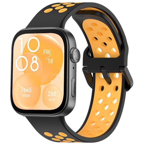 Silikon Armbands für Huawei Watch Fit 3 Armband,Nike Atmungsaktiv Weiches Silikon Ersatzarmband für Huawei Watch Fit 3 Band Damen/Herren,Verstellbar Wasserdicht Sportarmband für Huawei Smartwatch Fit3 Silikon Armbands für Huawei Watch Fit 3 Armband,Nike Atmungsaktiv Weiches Silikon Ersatzarmband für Huawei Watch Fit 3 Band Damen/Herren,Verstellbar Wasserdicht Sportarmband für Huawei Smartwatch Fit3 von Wowstrap