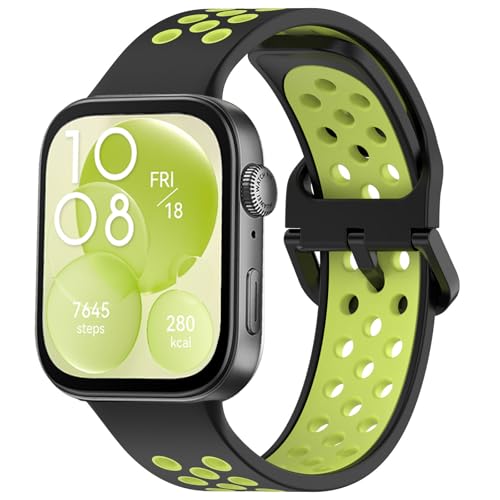 Silikon Armbands für Huawei Watch Fit 3 Armband,Nike Atmungsaktiv Weiches Silikon Ersatzarmband für Huawei Watch Fit 3 Band Damen/Herren,Verstellbar Wasserdicht Sportarmband für Huawei Smartwatch Fit3 Silikon Armbands für Huawei Watch Fit 3 Armband,Nike Atmungsaktiv Weiches Silikon Ersatzarmband für Huawei Watch Fit 3 Band Damen/Herren,Verstellbar Wasserdicht Sportarmband für Huawei Smartwatch Fit3 von Wowstrap