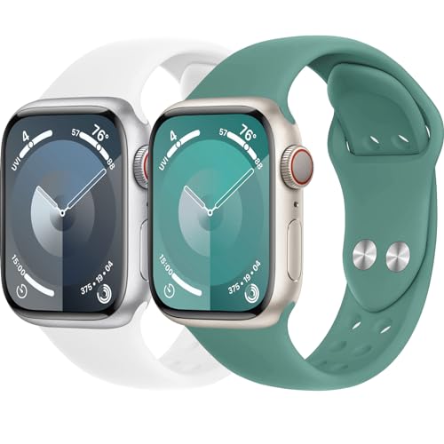 Sportarmband für Apple Watch Armband 40mm 41mm 38mm 44mm 45mm 42mm 46mm iWatch Armbänder Ultra 2/Ultra 49mm Herren/Damen, Doppeltaste Silikon Ersatz Band für Apfelband Series 10 9 8 7 6 5 4 3 2 se Sportarmband für Apple Watch Armband 40mm 41mm 38mm 44mm 45mm 42mm 46mm iWatch Armbänder Ultra 2/Ultra 49mm Herren/Damen, Doppeltaste Silikon Ersatz Band für Apfelband Series 10 9 8 7 6 5 4 3 2 se von Wowstrap