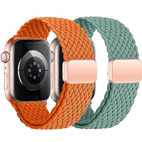 2ST Geflochtens Solo Loop für Apple Watch Armband 40mm 41mm 38mm 45mm 44mm 42mm 46mm Ultra/2 49mm Herren/Damen,Magnet Dehnbarer Nylon Band für die iWatch Armbänder series 10 9 8 7 6 5 4 3 2 se 2nd 2ST Geflochtens Solo Loop für Apple Watch Armband 40mm 41mm 38mm 45mm 44mm 42mm 46mm Ultra/2 49mm Herren/Damen,Magnet Dehnbarer Nylon Band für die iWatch Armbänder series 10 9 8 7 6 5 4 3 2 se 2nd von Wowstrap
