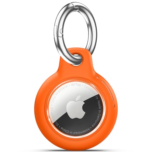 Upgrade Wasserdicht Airtag Halter mit Apple Airtag Schlüsselanhänger, Hard PC Air Tag Hülle, Stoßfest und Kratzfest Air Tag Halter, Airtags Zubehör für Apple Tag GPS Item Finder Tracker - Orange Upgrade Wasserdicht Airtag Halter mit Apple Airtag Schlüsselanhänger, Hard PC Air Tag Hülle, Stoßfest und Kratzfest Air Tag Halter, Airtags Zubehör für Apple Tag GPS Item Finder Tracker - Orange von Wowwat