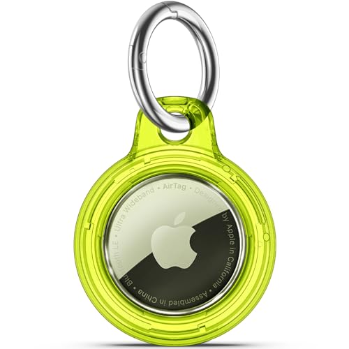 Wasserdichte Airtags-Halterung mit Apple-Airtags-Schlüsselanhänger, harte PC-Hülle, kratzfest und stoßfest, Airtag-Zubehör für Hund, Autoschlüssel, Gepäck, klare Fluoreszenz Wasserdichte Airtags-Halterung mit Apple-Airtags-Schlüsselanhänger, harte PC-Hülle, kratzfest und stoßfest, Airtag-Zubehör für Hund, Autoschlüssel, Gepäck, klare Fluoreszenz von Wowwat